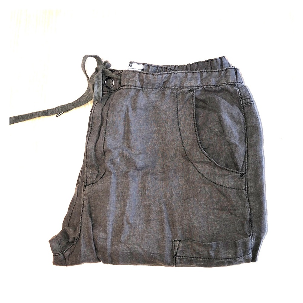 Army green linen pants